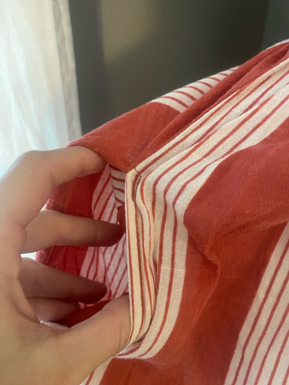 Faithful the Brand Amalfi Picnic Striped Off-Shoulder Button-Front Dress - Picture 3 of 6